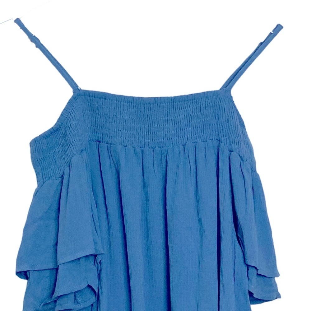 Lily White | Blue | Off the Shoulders Top | Size Medium - Picture 3 of 6